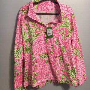 NWT Lilly Pulitzer Captain Popover Pink Size XL